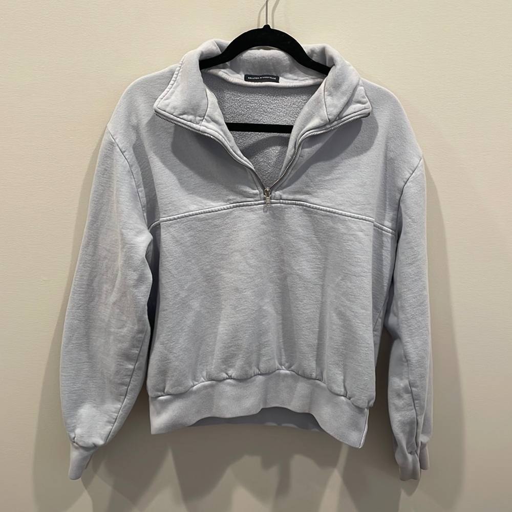 Brandy Melville Oversized Quarter Zip Sweatshirt